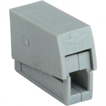 Клемма строительно-монтажная IEK СМК 224-101 UKZ50-101-004 4шт. Клемма строительно-монтажная IEK СМК 224-101 UKZ50-101-004 4шт.