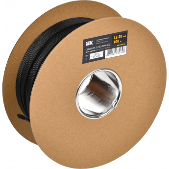 Оплетка кабельная IEK 12-20мм полиэстер 100м черная