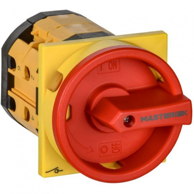 Переключатель кулачковый IEK 16А (сх. 91) закрытая рукоятка аварийный MI-CS12-016-091