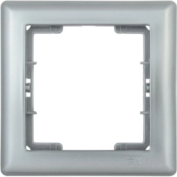 Рамка 1-местная IEK РГ-1-БС BOLERO серебряный - EMB12-K23 Рамка 1-местная IEK РГ-1-БС BOLERO серебряный - EMB12-K23