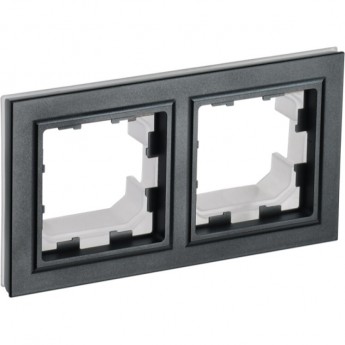Рамка 2-местная IEK BRITE IP44 РУ-2-БрЧ-44 черный - BR-M22-44-K02 Рамка 2-местная IEK BRITE IP44 РУ-2-БрЧ-44 черный - BR-M22-44-K02