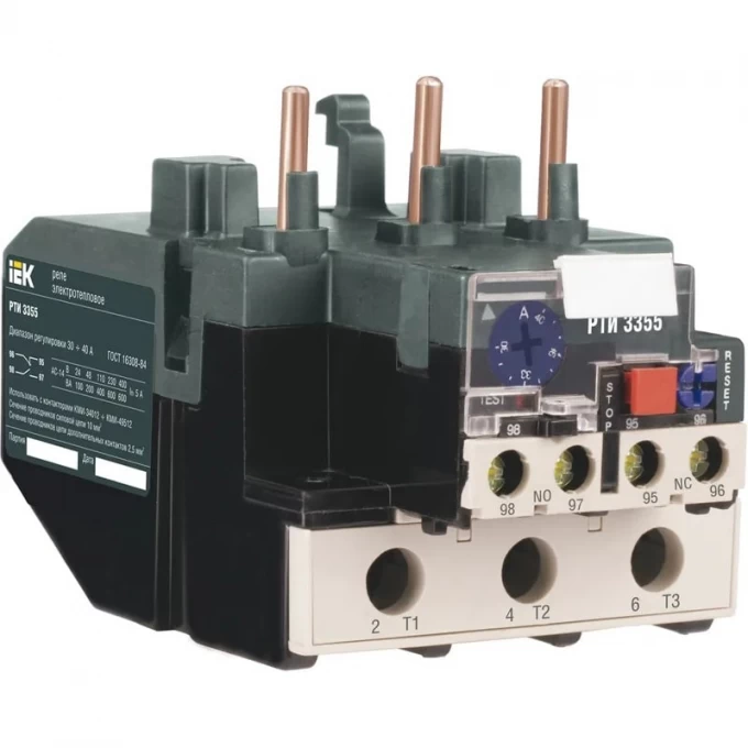 Реле IEK РТИ-3361 электротепловое 55-70А - DRT30-0055-0070 Реле IEK РТИ-3361 электротепловое 55-70А - DRT30-0055-0070